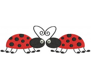 Stickdatei - Marienkäfer Pärchen